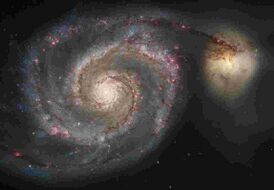 Галактика Водоворот и её компаньон NGC 5195