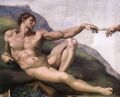 Микеланджело, Адам, 1510