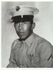 A black and white image showing the Keith from the waist up wearing his military dress uniform with hat.