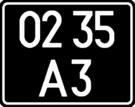 Military license plate of Ukraine for motorcycles and tractor trailers.gif
