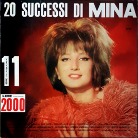 Обложка альбома Мины «20 successi di Mina» (1964)