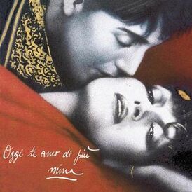 Обложка альбома Мины «Oggi ti amo di più» (1988)