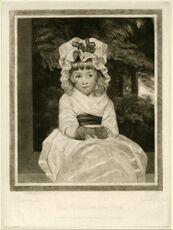 Мисс Пенелопа Бутби. Меццотинто Томаса Парка (1759—1834) по картине Рейнолдса, 1789