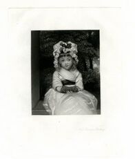 Мисс Пенелопа Бутби. Меццотинто Генри Грейвса (1806—1892) & Co по картине Рейндолса, 1859