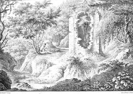 Фёдор Гросс. «Монастырь Ай-Эндрит», Крым. 1830-е