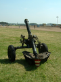 Миномёты могут быть буксируемыми. На снимке - французский 120-мм тяжёлый миномёт MO-120-RT-61, имеющий нарезной ствол и ведущий огонь с колёсного лафета.