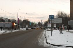 перекрёсток с Выборгской улицей