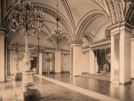 Екатерининский зал Большого Кремлёвского дворца в 1896 году