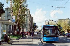 Троллейбус СВАРЗ-МАЗ-6275 на маршруте «T», сентябрь 2020 года