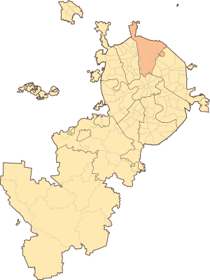 Северо-Восточный административный округ (СВАО) на карте