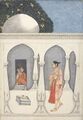 Факирулла. Женщина, пришедшая в шиваистский храм. ок. 1750, Британская библиотека, Лондон