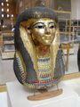 Заупокойная маска Туйи из гробницы KV44, XVIII династия (XIV век до н.э.), Каирский музей