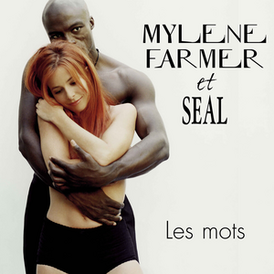 Обложка сингла Милен Фармер и Сила «Les Mots» (2001)
