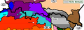 Центральные Бескиды, обозначенная на карте серым цветом