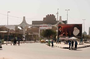 NAJAF, Election banner - Flickr - Al Jazeera English.jpg