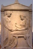 Стела Гегесо. Ок. 410 г. до н. э. Мрамор. Национальный археологический музей, Афины