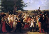Наполеон I принимает ключи города Вены.