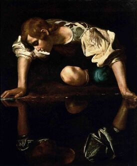 Картина Караваджо «Нарцисс», 1596.