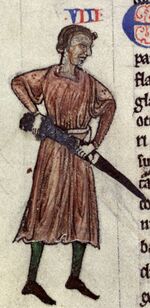 Изображение Раймонда Фиц-Джеральда в рукописи XIII века[1].