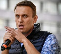 Алексей Навальный у микрофона