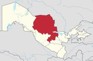Навоийская область на карте