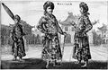 «Могольское посольство», увиденное голландскими посетителями в Пекине в 1656 году. Согласно Lach & Kley (1993), современные историки (а именно Лучано Петеч[en]) считают, что эмиссары, изображённые, пришли из Турфана, а не из Могольской Индии.
