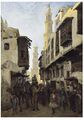 «Улица Муизз ад-Дин Абу-л-Харис в Каире», (ранее 1886) — частное собрание.