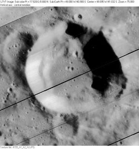 Снимок зонда Lunar Orbiter IV.