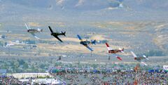 North American T-6 Texan race start 2014 Reno Air Races photo D Ramey Logan.jpg