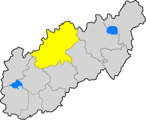 Тихвинский уезд на карте