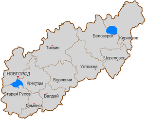 Кирилловский уезд на карте
