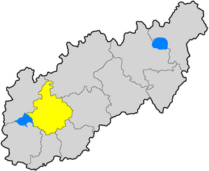 Крестецкий уезд на карте