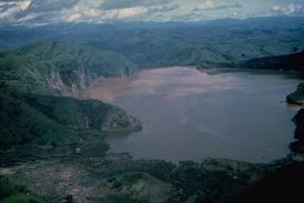 Вид на озеро Ньос с юга в 1986 году
