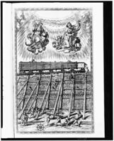 Транспортировка Ватиканского обелиска. 1586. Гравюра 1590 года