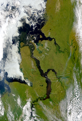 Спутниковый снимок NASA. 1999