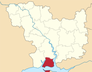 Очаковский район на карте