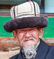 Старый казах в колпаке, Синьцзян-Уйгурский автономный район, Китай
