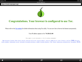Скриншот программы Onion Browser