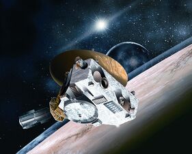 «Новые горизонты» в системе Плутон—Харон (рисунок)