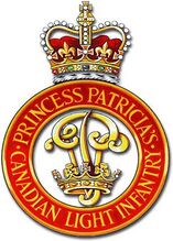 Значок на фуражке Канадского полка лёгкой пехоты принцессы Патриции
