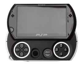 Чёрная PSP Go в открытом виде