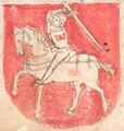 «Погоня» из гербовника Вернигеродера, 1475 год.