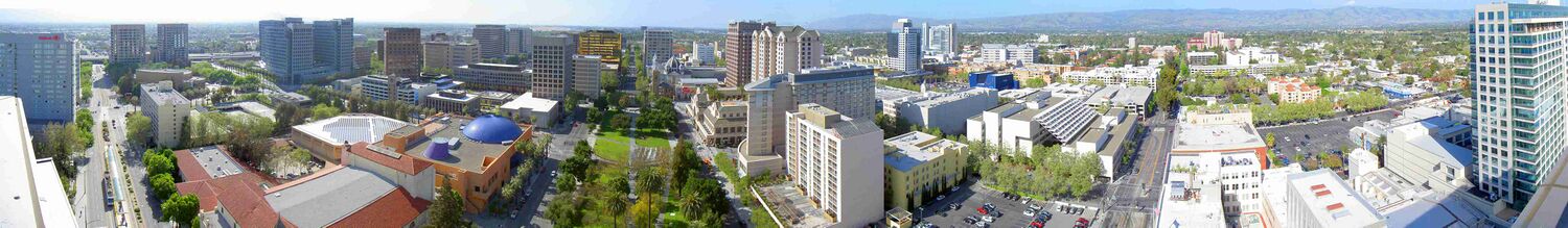 Панорама центра города Сан-Хосе