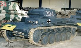 Pz.Kpfw. II Ausf. c в экспозиции танкового музея в Сомюре