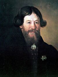 Прижизненный портрет Егора Стулова работы М.И. Теребенёва.