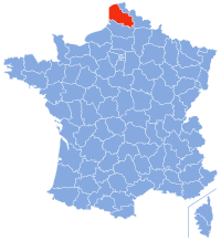 Па-де-Кале на карте