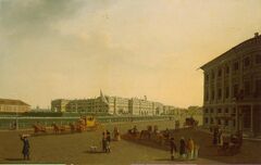 «Вид на Дворцовую площадь и Зимний дворец от начала Невского проспекта», 1801