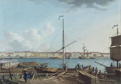 «Вид на Английскую набережную с Васильевского острова», 1799