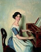 Портрет Н. П. Жданович за фортепьяно. 1849