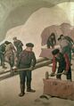 Каменщики на картине Пекки Халонена, 1903 год